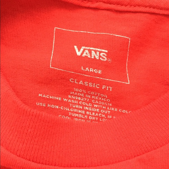 Vans off the wall red teeshirt - Picture 2 of 2